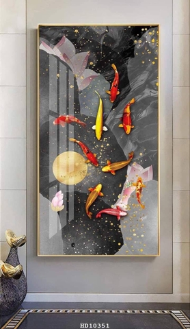 Tranh Cửu Ngư Quần Hội | Tranh Ngọc Việt - Đắk Lắk | Tranh Ngọc Việt - Xưởng Tranh Đẹp Buôn Ma Thuột (BMT) DakLak