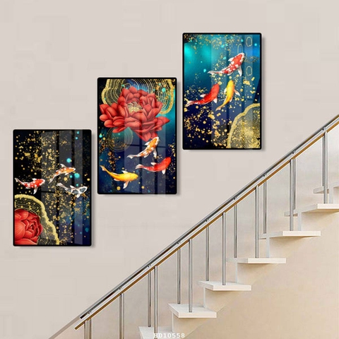 Tranh Cửu Ngư Quần Hội | Tranh Ngọc Việt - Đắk Lắk | Tranh Ngọc Việt - Xưởng Tranh Đẹp Buôn Ma Thuột (BMT) DakLak