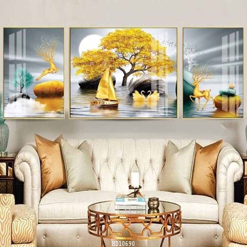 Tranh Hươu Tài Lộc | Tranh Ngọc Việt - Đắk Lắk | Tranh Ngọc Việt - Xưởng Tranh Đẹp Buôn Ma Thuột (BMT) DakLak