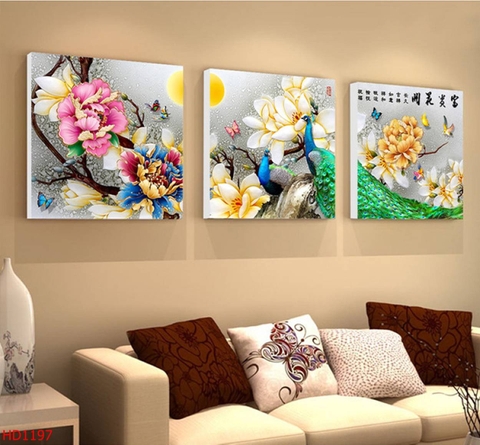 Tranh Chim Công Đẹp | Tranh Ngọc Việt - Đắk Lắk | Tranh Ngọc Việt - Xưởng Tranh Đẹp Buôn Ma Thuột (BMT) DakLak