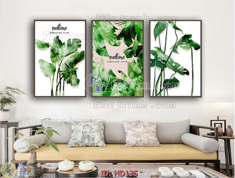 Tranh Lá Cây Nhiệt Đới | Tranh Ngọc Việt - Đắk Lắk | Tranh Ngọc Việt - Xưởng Tranh Đẹp Buôn Ma Thuột (BMT) DakLak