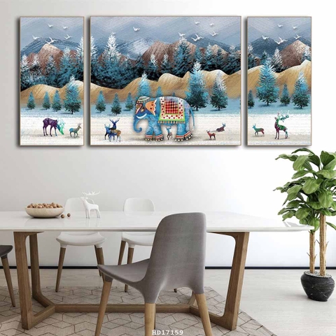 Tranh Hươu Tài Lộc | Tranh Ngọc Việt - Đắk Lắk | Tranh Ngọc Việt - Xưởng Tranh Đẹp Buôn Ma Thuột (BMT) DakLak