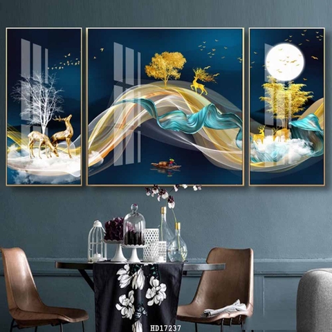 Tranh Hươu Tài Lộc | Tranh Ngọc Việt - Đắk Lắk | Tranh Ngọc Việt - Xưởng Tranh Đẹp Buôn Ma Thuột (BMT) DakLak