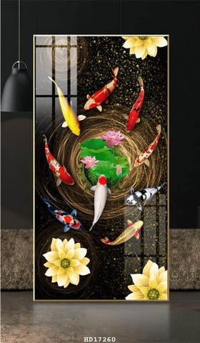 Tranh Cửu Ngư Quần Hội | Tranh Ngọc Việt - Đắk Lắk | Tranh Ngọc Việt - Xưởng Tranh Đẹp Buôn Ma Thuột (BMT) DakLak