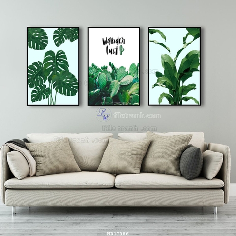 Tranh Lá Cây Nhiệt Đới | Tranh Ngọc Việt - Đắk Lắk | Tranh Ngọc Việt - Xưởng Tranh Đẹp Buôn Ma Thuột (BMT) DakLak