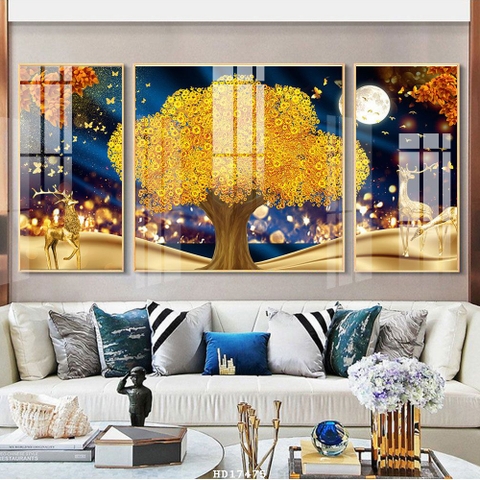 Tranh Hươu Tài Lộc | Tranh Ngọc Việt - Đắk Lắk | Tranh Ngọc Việt - Xưởng Tranh Đẹp Buôn Ma Thuột (BMT) DakLak