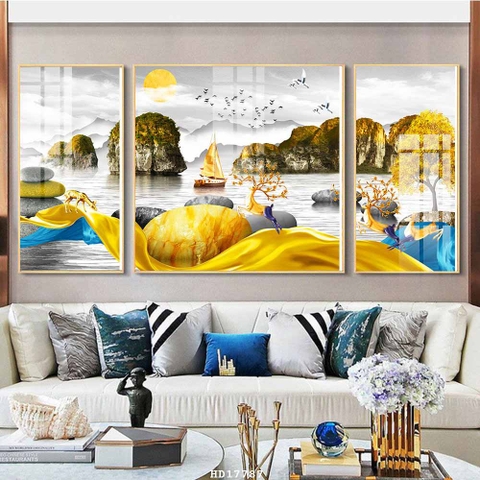 Tranh Hươu Tài Lộc | Tranh Ngọc Việt - Đắk Lắk | Tranh Ngọc Việt - Xưởng Tranh Đẹp Buôn Ma Thuột (BMT) DakLak