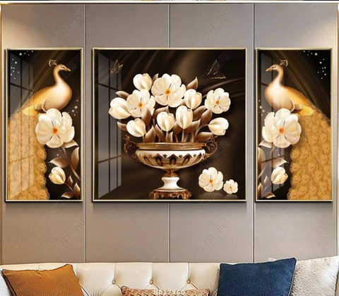 Tranh Chim Công Đẹp | Tranh Ngọc Việt - Đắk Lắk | Tranh Ngọc Việt - Xưởng Tranh Đẹp Buôn Ma Thuột (BMT) DakLak