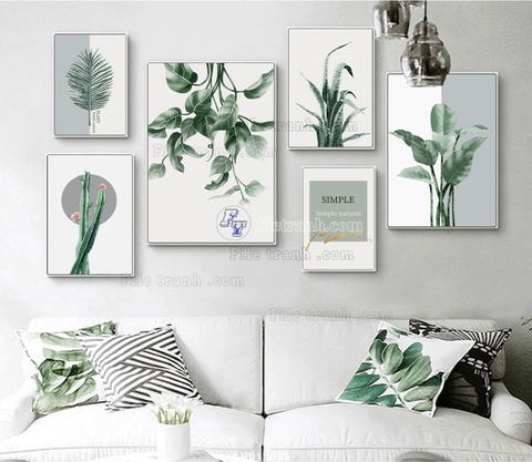 Tranh Lá Cây Nhiệt Đới | Tranh Ngọc Việt - Đắk Lắk | Tranh Ngọc Việt - Xưởng Tranh Đẹp Buôn Ma Thuột (BMT) DakLak