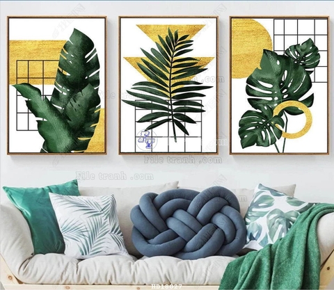 Tranh Lá Cây Nhiệt Đới | Tranh Ngọc Việt - Đắk Lắk | Tranh Ngọc Việt - Xưởng Tranh Đẹp Buôn Ma Thuột (BMT) DakLak