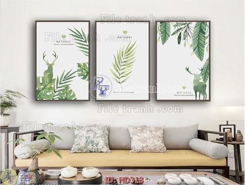 Tranh Lá Cây Nhiệt Đới | Tranh Ngọc Việt - Đắk Lắk | Tranh Ngọc Việt - Xưởng Tranh Đẹp Buôn Ma Thuột (BMT) DakLak