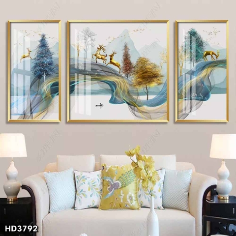 Tranh Hươu Tài Lộc | Tranh Ngọc Việt - Đắk Lắk | Tranh Ngọc Việt - Xưởng Tranh Đẹp Buôn Ma Thuột (BMT) DakLak