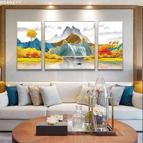 Tranh Phonh Cảnh Núi | Tranh Ngọc Việt - Đắk Lắk | Tranh Ngọc Việt - Xưởng Tranh Đẹp Buôn Ma Thuột (BMT) DakLak