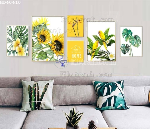 Tranh Lá Cây Nhiệt Đới | Tranh Ngọc Việt - Đắk Lắk | Tranh Ngọc Việt - Xưởng Tranh Đẹp Buôn Ma Thuột (BMT) DakLak