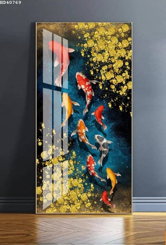 Tranh Cửu Ngư Quần Hội | Tranh Ngọc Việt - Đắk Lắk | Tranh Ngọc Việt - Xưởng Tranh Đẹp Buôn Ma Thuột (BMT) DakLak