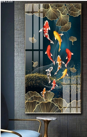 Tranh Cửu Ngư Quần Hội | Tranh Ngọc Việt - Đắk Lắk | Tranh Ngọc Việt - Xưởng Tranh Đẹp Buôn Ma Thuột (BMT) DakLak