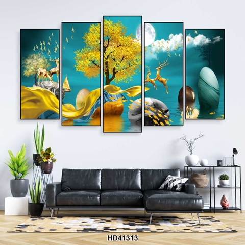 Bộ 5 Tranh Ghép Đẹp, Sang | Tranh Ngọc Việt - Đắk Lắk | Tranh Ngọc Việt - Xưởng Tranh Đẹp Buôn Ma Thuột (BMT) DakLak