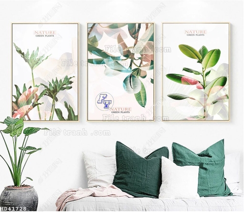 Tranh Lá Cây Nhiệt Đới | Tranh Ngọc Việt - Đắk Lắk | Tranh Ngọc Việt - Xưởng Tranh Đẹp Buôn Ma Thuột (BMT) DakLak