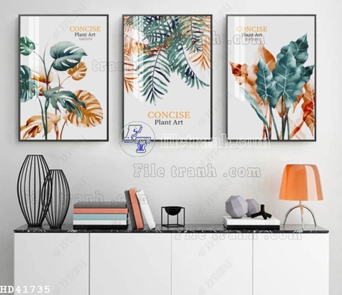 Tranh Lá Cây Nhiệt Đới | Tranh Ngọc Việt - Đắk Lắk | Tranh Ngọc Việt - Xưởng Tranh Đẹp Buôn Ma Thuột (BMT) DakLak