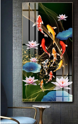 Tranh Cửu Ngư Quần Hội | Tranh Ngọc Việt - Đắk Lắk | Tranh Ngọc Việt - Xưởng Tranh Đẹp Buôn Ma Thuột (BMT) DakLak