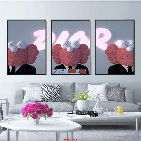 Tranh Gấu Bearbrick - KAWS | Tranh Ngọc Việt - Đắk Lắk | Tranh Ngọc Việt - Xưởng Tranh Đẹp Buôn Ma Thuột (BMT) DakLak