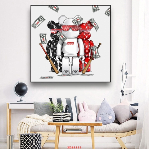 Tranh Gấu Bearbrick - KAWS | Tranh Ngọc Việt - Đắk Lắk | Tranh Ngọc Việt - Xưởng Tranh Đẹp Buôn Ma Thuột (BMT) DakLak