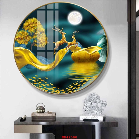 Tranh Hươu Tài Lộc | Tranh Ngọc Việt - Đắk Lắk | Tranh Ngọc Việt - Xưởng Tranh Đẹp Buôn Ma Thuột (BMT) DakLak