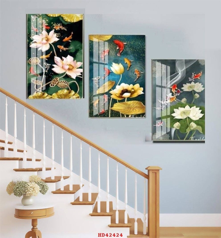 Tranh Cửu Ngư Quần Hội | Tranh Ngọc Việt - Đắk Lắk | Tranh Ngọc Việt - Xưởng Tranh Đẹp Buôn Ma Thuột (BMT) DakLak