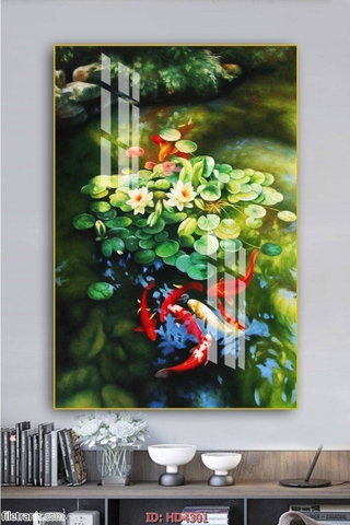 Tranh Cửu Ngư Quần Hội | Tranh Ngọc Việt - Đắk Lắk | Tranh Ngọc Việt - Xưởng Tranh Đẹp Buôn Ma Thuột (BMT) DakLak