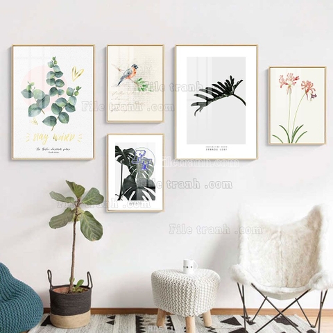 Tranh Lá Cây Nhiệt Đới | Tranh Ngọc Việt - Đắk Lắk | Tranh Ngọc Việt - Xưởng Tranh Đẹp Buôn Ma Thuột (BMT) DakLak