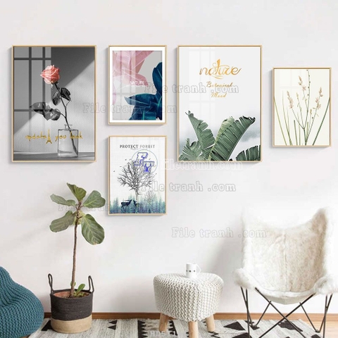 Tranh Lá Cây Nhiệt Đới | Tranh Ngọc Việt - Đắk Lắk | Tranh Ngọc Việt - Xưởng Tranh Đẹp Buôn Ma Thuột (BMT) DakLak