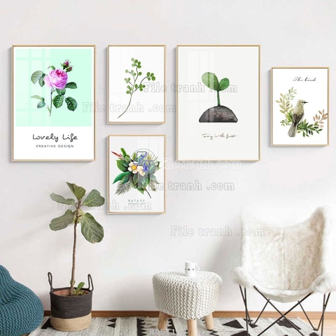 Tranh Lá Cây Nhiệt Đới | Tranh Ngọc Việt - Đắk Lắk | Tranh Ngọc Việt - Xưởng Tranh Đẹp Buôn Ma Thuột (BMT) DakLak