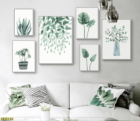 Tranh Lá Cây Nhiệt Đới | Tranh Ngọc Việt - Đắk Lắk | Tranh Ngọc Việt - Xưởng Tranh Đẹp Buôn Ma Thuột (BMT) DakLak