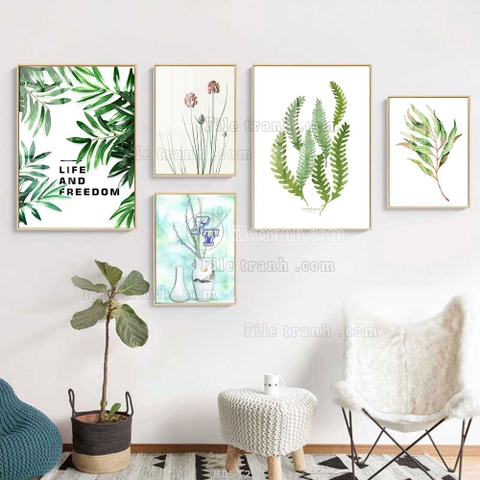 Tranh Lá Cây Nhiệt Đới | Tranh Ngọc Việt - Đắk Lắk | Tranh Ngọc Việt - Xưởng Tranh Đẹp Buôn Ma Thuột (BMT) DakLak