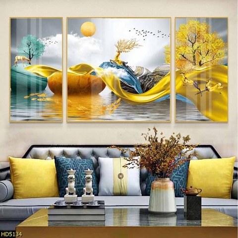 Tranh Hươu Tài Lộc | Tranh Ngọc Việt - Đắk Lắk | Tranh Ngọc Việt - Xưởng Tranh Đẹp Buôn Ma Thuột (BMT) DakLak