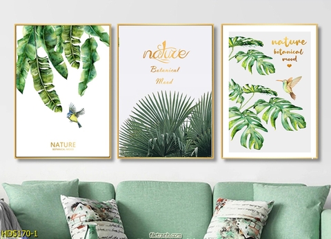 Tranh Lá Cây Nhiệt Đới | Tranh Ngọc Việt - Đắk Lắk | Tranh Ngọc Việt - Xưởng Tranh Đẹp Buôn Ma Thuột (BMT) DakLak