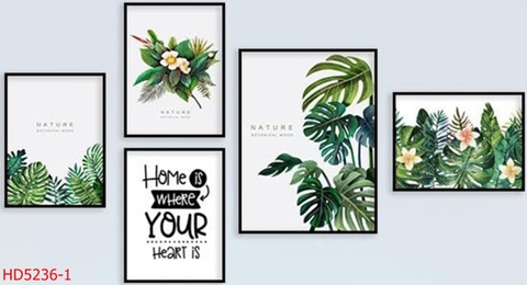 Tranh Lá Cây Nhiệt Đới | Tranh Ngọc Việt - Đắk Lắk | Tranh Ngọc Việt - Xưởng Tranh Đẹp Buôn Ma Thuột (BMT) DakLak