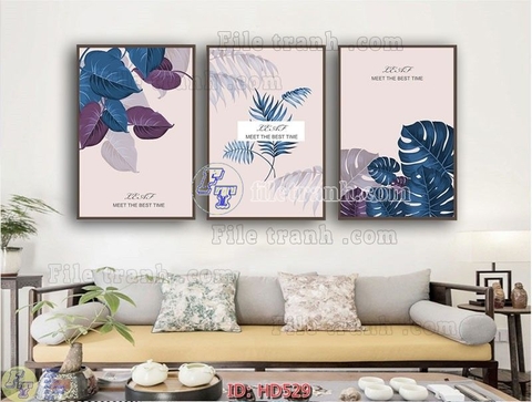 Tranh Lá Cây Nhiệt Đới | Tranh Ngọc Việt - Đắk Lắk | Tranh Ngọc Việt - Xưởng Tranh Đẹp Buôn Ma Thuột (BMT) DakLak