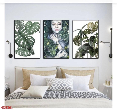 Tranh Lá Cây Nhiệt Đới | Tranh Ngọc Việt - Đắk Lắk | Tranh Ngọc Việt - Xưởng Tranh Đẹp Buôn Ma Thuột (BMT) DakLak