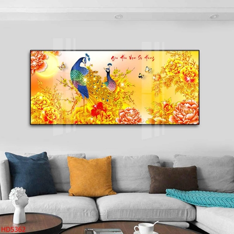 Tranh Chim Công Đẹp | Tranh Ngọc Việt - Đắk Lắk | Tranh Ngọc Việt - Xưởng Tranh Đẹp Buôn Ma Thuột (BMT) DakLak