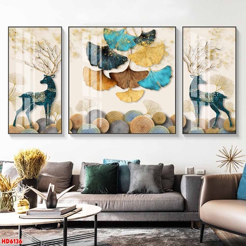 Tranh Hươu Tài Lộc | Tranh Ngọc Việt - Đắk Lắk | Tranh Ngọc Việt - Xưởng Tranh Đẹp Buôn Ma Thuột (BMT) DakLak