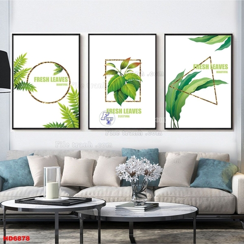 Tranh Lá Cây Nhiệt Đới | Tranh Ngọc Việt - Đắk Lắk | Tranh Ngọc Việt - Xưởng Tranh Đẹp Buôn Ma Thuột (BMT) DakLak