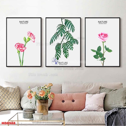 Tranh Lá Cây Nhiệt Đới | Tranh Ngọc Việt - Đắk Lắk | Tranh Ngọc Việt - Xưởng Tranh Đẹp Buôn Ma Thuột (BMT) DakLak