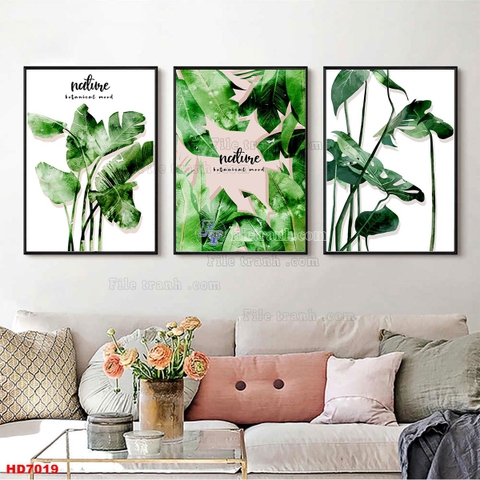 Tranh Lá Cây Nhiệt Đới | Tranh Ngọc Việt - Đắk Lắk | Tranh Ngọc Việt - Xưởng Tranh Đẹp Buôn Ma Thuột (BMT) DakLak