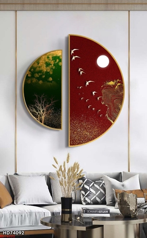 Tranh Bán Nguyệt Mới | Tranh Ngọc Việt - Đắk Lắk | Tranh Ngọc Việt - Xưởng Tranh Đẹp Buôn Ma Thuột (BMT) DakLak