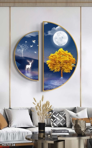 Tranh Bán Nguyệt Mới | Tranh Ngọc Việt - Đắk Lắk | Tranh Ngọc Việt - Xưởng Tranh Đẹp Buôn Ma Thuột (BMT) DakLak