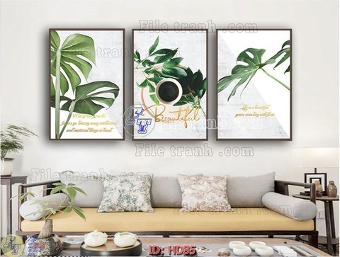 Tranh Lá Cây Nhiệt Đới | Tranh Ngọc Việt - Đắk Lắk | Tranh Ngọc Việt - Xưởng Tranh Đẹp Buôn Ma Thuột (BMT) DakLak