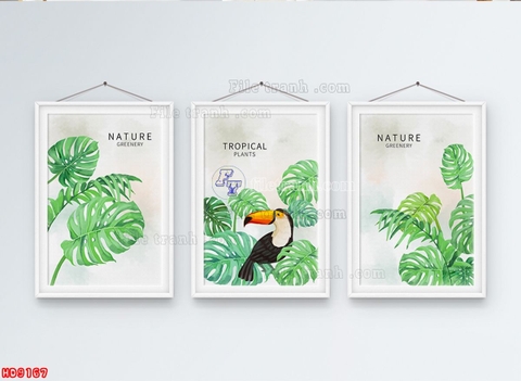 Tranh Lá Cây Nhiệt Đới | Tranh Ngọc Việt - Đắk Lắk | Tranh Ngọc Việt - Xưởng Tranh Đẹp Buôn Ma Thuột (BMT) DakLak