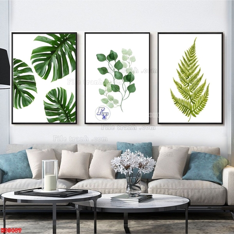 Tranh Lá Cây Nhiệt Đới | Tranh Ngọc Việt - Đắk Lắk | Tranh Ngọc Việt - Xưởng Tranh Đẹp Buôn Ma Thuột (BMT) DakLak