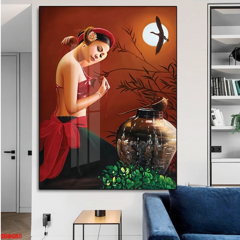 Tranh Cô Gái - Đẹp, Sang | Tranh Ngọc Việt - Đắk Lắk | Tranh Ngọc Việt - Xưởng Tranh Đẹp Buôn Ma Thuột (BMT) DakLak